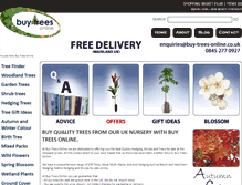 Tablet Screenshot of buy-trees-online.co.uk